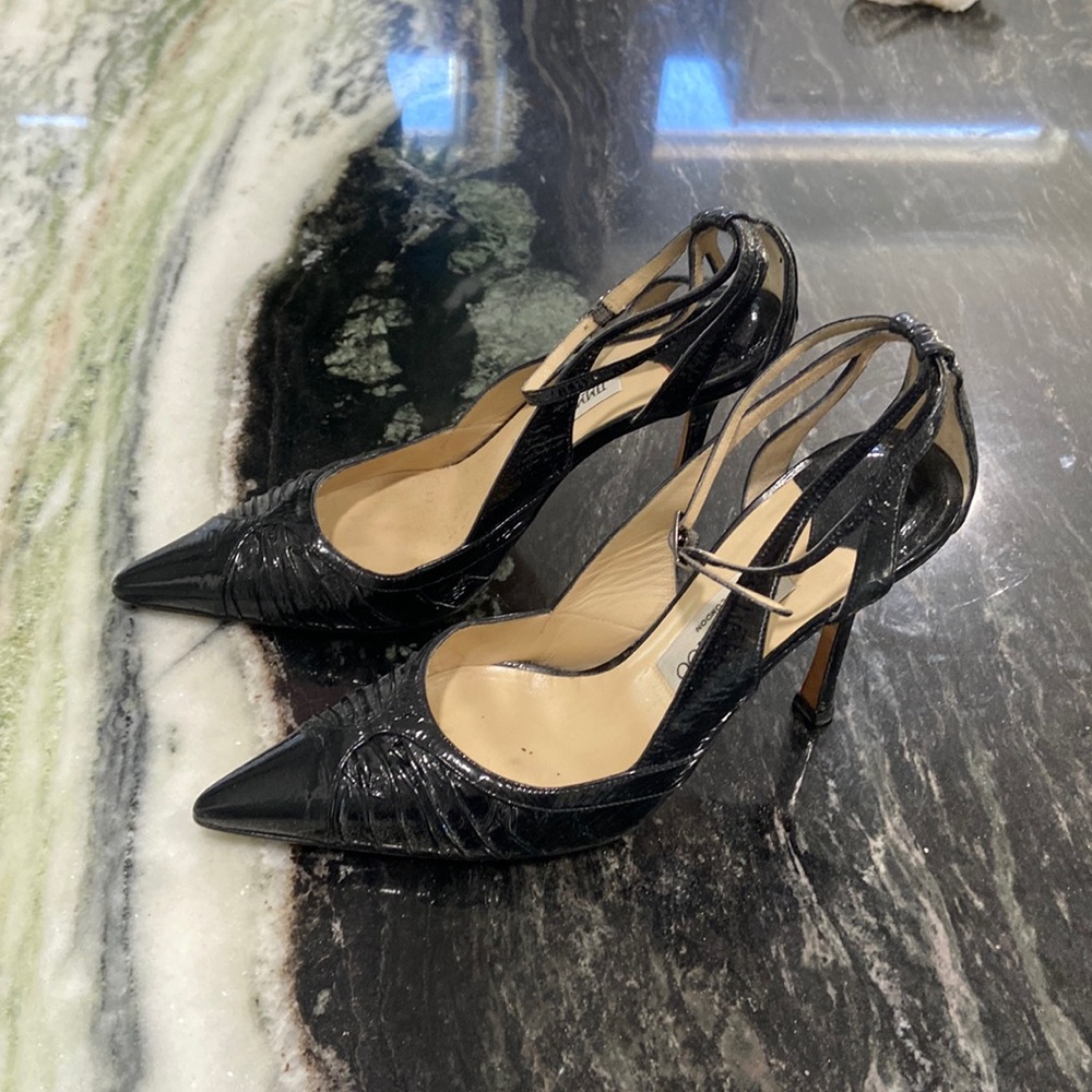 Gorgeous black patent Jimmy Choo Stilettos